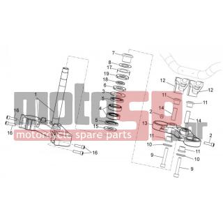 Aprilia - DORSODURO 1200 2014 - Frame - Steering wheel - 896685 - Λαστιχένια ροδέλα