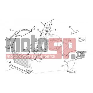 Aprilia - DORSODURO 750 ABS 2012 - Frame - main body - AP8150500 - ΒΙΔΑ m5x9