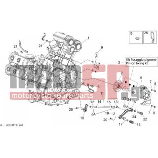 Aprilia - DORSODURO 750 ABS 2013 - Engine/Transmission - Motor - AP8150137 - ΒΙΔΑ M6x16*
