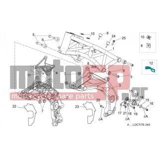 Aprilia - DORSODURO 750 ABS 2012 - Frame - the I - AP8150548 - Παξιμάδι φλαντζωτό M12