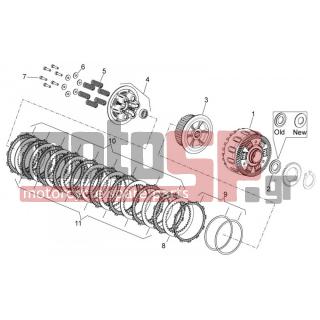 Aprilia - DORSODURO 750 ABS 2012 - Engine/Transmission - clutch II - 872213 - Πλατό συμπλέκτη