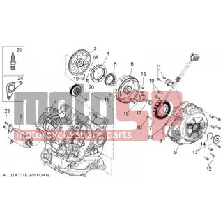 Aprilia - DORSODURO 750 ABS 2012 - Electrical - ignition system - 849923 - ΒΑΣΗ ΜΙΖΑΣ SHIVER/DORSODURO 750