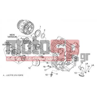 Aprilia - DORSODURO 750 FACTORY ABS 2010 - Κινητήρας/Κιβώτιο Ταχυτήτων - OIL PUMP - 829122 - Ρακόρ φίλτρου λαδιού