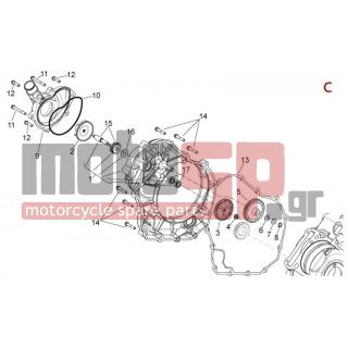 Aprilia - DORSODURO 750 FACTORY ABS 2011 - Engine/Transmission - WHATER PUMP - 289731 - Βίδα με ροδέλα M6x30