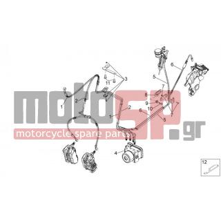Aprilia - DORSODURO 750 FACTORY ABS 2011 - Brakes - ABS braking system - AP8152277 - ΒΙΔΑ M6X12