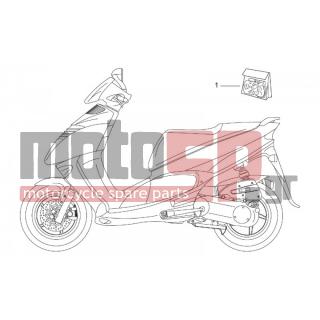 Aprilia - LEONARDO 125-150 1998 - Body Parts - sticker series - AP8147237 - Αυτοκόλλητο-σειρά
