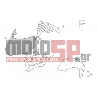 Aprilia - LEONARDO 125-150 1999 - Body Parts - Bodywork FRONT - Hood