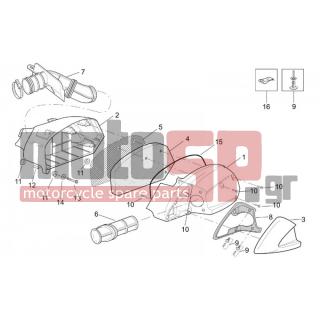 Aprilia - LEONARDO 250-300 (KIN.MINARELLI) 2003 - Engine/Transmission - filter box - AP8149643 - Καπάκι κουτιού φίλτρου