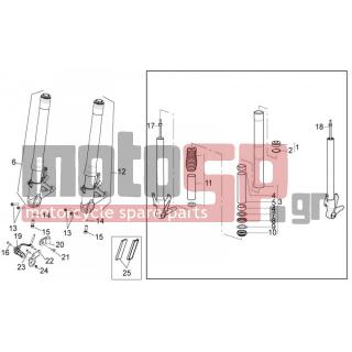Aprilia - MANA 850 GT 2012 - Suspension - Fork ant. II - 856557 - ΒΑΣΗ ΣΕΝΣΟΡΑ ABS SHIVER/DORSO/MANA