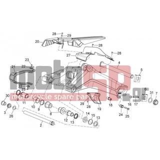 Aprilia - MANA 850 GT 2012 - Suspension - rear fork - AP8152323 - ΡΟΔΕΛΑ 25,2x36x1ΤΡΟΧΟΥ ΠΙΣΩ