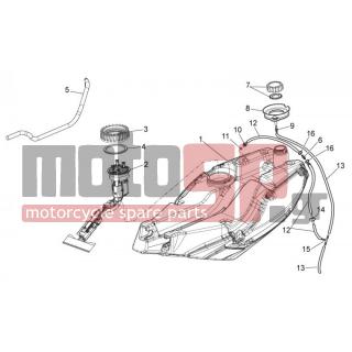 Aprilia - MANA 850 GT 2012 - Body Parts - petrol tank - AP8220263 - Σωληνάκι εξαέρωσης 4x8