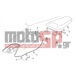 Aprilia - MANA 850 GT 2012 - Body Parts - saddle - AP8152351 - ΒΙΔΑ 4,2 X 16
