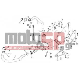 Aprilia - MANA 850 GT 2012 - Electrical - exhaust system - 851582 - Ο-ΡΙΝΓΚ ΛΑΙΜΟΥ ΕΞΑΤΜΙΣΗΣ GP800
