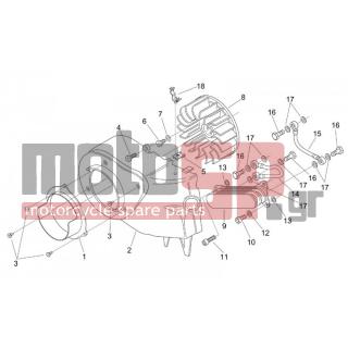 Aprilia - MOJITO 125 2000 - Engine/Transmission - oil pancooling - Oil cooler - AP8550552 - Βίδα TCEI M6x16