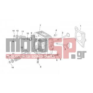 Aprilia - MOJITO 125 2000 - Engine/Transmission - Head - AP8550401 - Μπουζόνι εξάτμισης