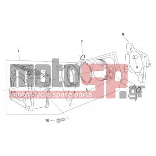 Aprilia - MOJITO 125 2000 - Engine/Transmission - Cylinder - Piston - AP8550421 - Τσιμούχα βάσης κυλίνδρου 0,4