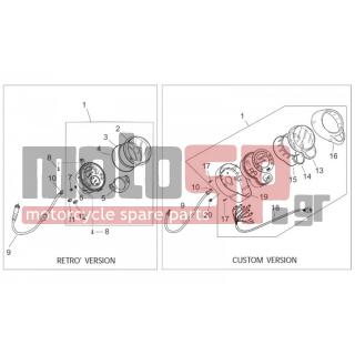 Aprilia - MOJITO 125 2000 - Ηλεκτρικά - Instrument panel - AP8152391 - Ροδέλα inox