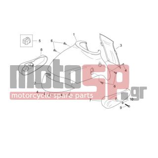Aprilia - MOJITO 125 E3 2008 - Body Parts - Coachman. FRONT - Feather FRONT - AP8150413 - ΒΙΔA 3,9x14 SHIVER 750