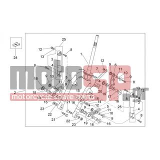 Aprilia - MOJITO 125 E3 2008 - Suspension - FRONT suspension - AP8203971 - Πλάκα