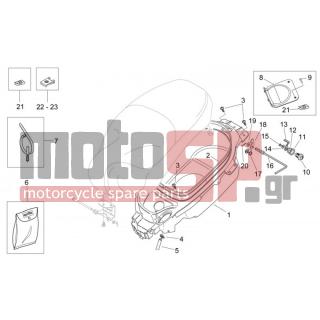 Aprilia - MOJITO 125 E3 2008 - Body Parts - helmet Case - AP8102375 - ΚΛΙΠΣ M5 AP8102375