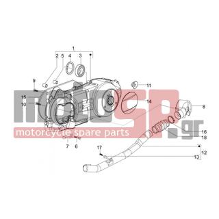 Aprilia - MOJITO 125 E3 2008 - Κινητήρας/Κιβώτιο Ταχυτήτων - COVER transmission - 6635 - Ελαστικός δακτύλιος