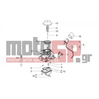 Aprilia - MOJITO 125 E3 2008 - Engine/Transmission - CARBURETOR - Components - CM140105 - ΖΗΚΛΕΡ MIN SCOOTER 125150 4T