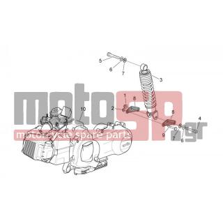 Aprilia - MOJITO 125 E3 2008 - Κινητήρας/Κιβώτιο Ταχυτήτων - Engine - Post back - AP8150086 - ΒΙΔΑ M10X55
