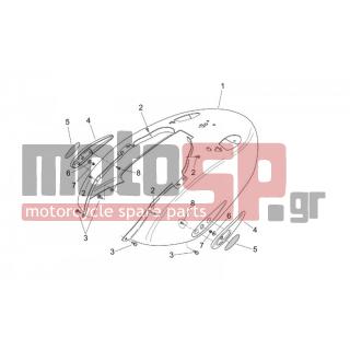 Aprilia - MOJITO 125-150 2007 - Body Parts - Coachman. BACK - Tail - AP8150159 - ΡΟΔΕΛΑ 4,3x16x1,5
