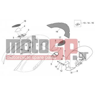 Aprilia - MOJITO 125-150 2007 - Body Parts - Coachman. BACK - Feather - AP8152154 - ΡΟΔΕΛΑ 8,4x13