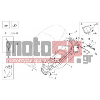 Aprilia - MOJITO 125-150 2007 - Body Parts - helmet Case - AP8102381 - ΚΛΙΠΣ