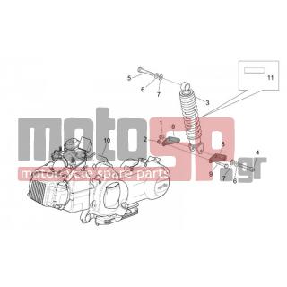 Aprilia - MOJITO 125-150 2007 - Engine/Transmission - Engine - Post back - AP8150210 - ΡΟΔΕΛΛΑ