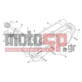 Aprilia - MOJITO CUSTOM 50 2T (KIN. APRILIA) 2003 - Engine/Transmission - Cover - Kick (Kick starter) - AP3HVN000057 - Τσιμούχα