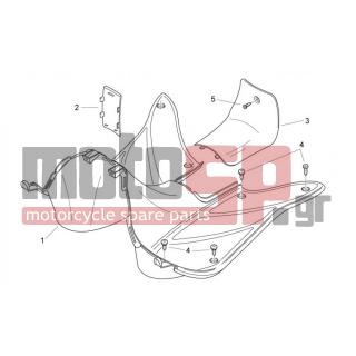 Aprilia - MOJITO CUSTOM 50 2T (KIN. PIAGGIO) 2008 - Body Parts - Body Central II - AP8152351 - ΒΙΔΑ 4,2 X 16