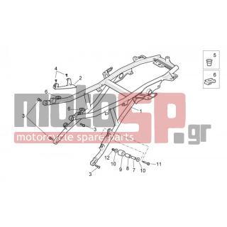 Aprilia - PEGASO STRADA TRAIL 650 IE 2007 - Body Parts - Seat base - AP8152298 - ΒΙΔΑ