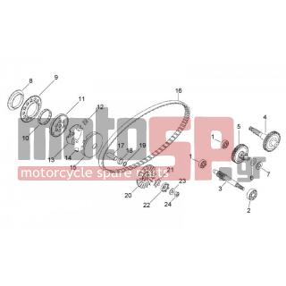 Aprilia - RALLY 50 AIR 1995 - Engine/Transmission - Variator - final differential - AP8206141 - ΔΙΣΚΑΚΙ ΒΑΡΙΑΤ SCOOTER