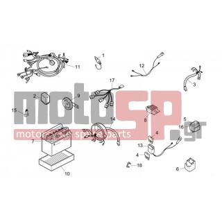 Aprilia - RALLY 50 AIR 1996 - Electrical - Electrical installation - AP8124818 - Διακóπτης στάσης (stop)