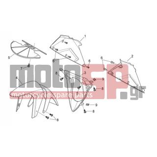 Aprilia - RS 125 2007 - Body Parts - Bodywork FRONT II - AP8102375 - ΚΛΙΠΣ M5 AP8102375