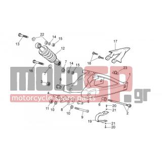 Aprilia - RS 50 2006 - Suspension - Rear fork - Shock Absorbers - 00H01500421 - Ροδέλα
