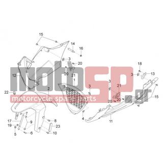 Aprilia - RS4 125 4T 2014 - Body Parts - FRONT-NOSE feather Karist.INAS - AP8152137 - ΒΙΔΑ M6x20*