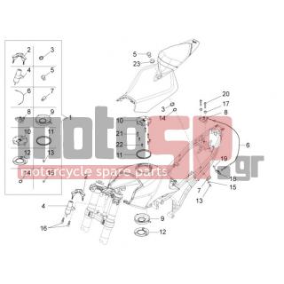 Aprilia - RS4 50 2T 2011 - Electrical - Locks - 898900 - Ντίζα κλειδαριάς σέλας