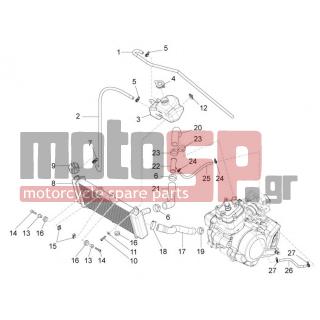 Aprilia - RS4 50 2T 2012 - Engine/Transmission - cooling system - AP8150165 - ΒΙΔΑ M6X25