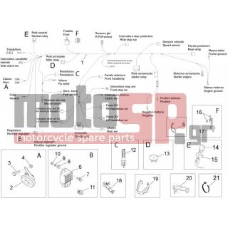 Aprilia - RS4 50 2T 2014 - Electrical - Electrical installation FRONT - 898891 - ΣΤΑΘΕΡΟΠΟΙΗΤΗΣ SMT-SX-RX/RS 50-SM X-RACE