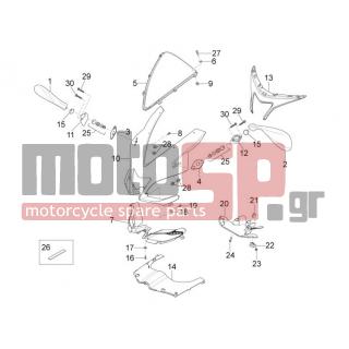 Aprilia - RS4 50 2T 2014 - Body Parts - Mask - AP8117033 - ΣΠΟΓΓΟΣ 15X3