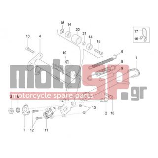 Aprilia - RS4 50 2T 2015 - Frame - Stands - AP8121889 - ΛΑΜΑΚΙ ΣΤΗΡΙΞΗΣ SCARABEO LIGHT 250