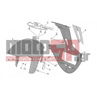Aprilia - RST 1000 FUTURA 2001 - Body Parts - Coachman. FRONT - Feather FRONT - AP8126932 - ΦΤΕΡΟ ΜΠΡΟΣ