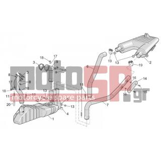 Aprilia - RST 1000 FUTURA 2003 - Exhaust - Exhaust - AP8134748 - Προστατευτικό χειρολαβής