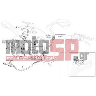 Aprilia - RST 1000 FUTURA 2002 - Electrical - Electric FRONT circuit - AP8224057 - ΡΕΛΕ ΜΙΖΑΣ SCOOTER