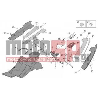 Aprilia - RST 1000 FUTURA 2001 - Body Parts - Space under the seat - AP8112916 - ΑΝΑΚΛΑΣΤΗΡΑΣ ΦΑΝΟΥ ΠΙΣΩ LEO/ETV