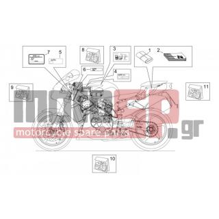 Aprilia - RSV 1000 1998 - Body Parts - Sticker and signs - AP8157715 - Aυτοκόλλητο-σειρά τεχνικά