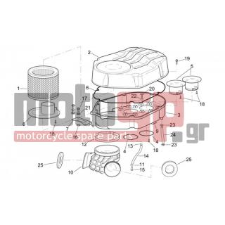 Aprilia - RSV 1000 2000 - Κινητήρας/Κιβώτιο Ταχυτήτων - filter box - AP8152277 - ΒΙΔΑ M6X12
